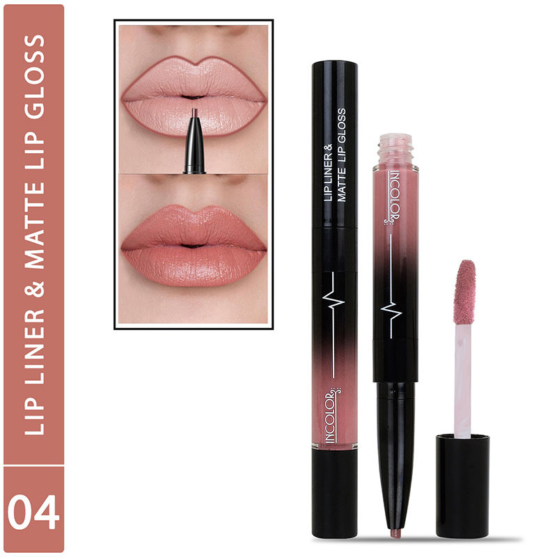 Incolor 2 In 1 Lip Liner & Lip Gloss - 4