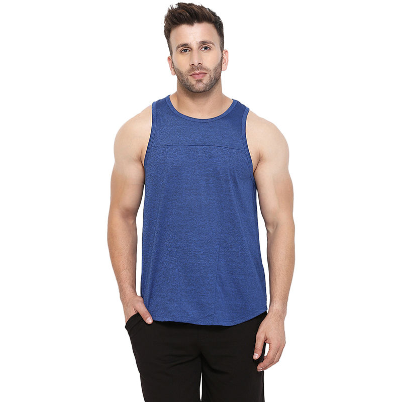 Chkokko Men Gym Tank Tops - Blue (S)