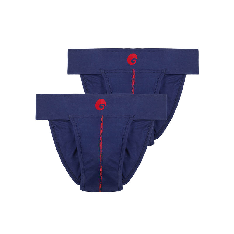 Omtex Mens Athletic Back Covered Neo Supporters Navy Blue (Pack of 2) (M)