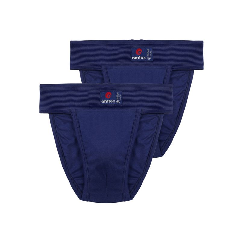 Omtex Mens Back Covered Tokyo Supporters Navy Blue (Pack of 2) (2XL)