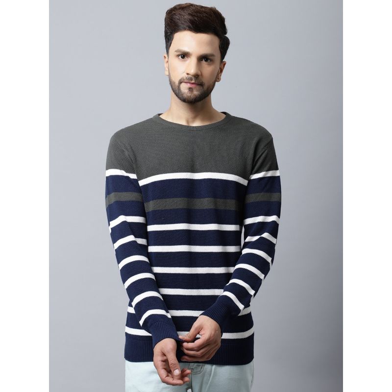 Cantabil Men Olive Sweater (M)
