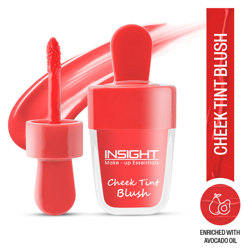 Insight Cosmetics Cheek Tint Blush With Avacado Oil, Hydrating Intense Color - Watermelon Popsicle