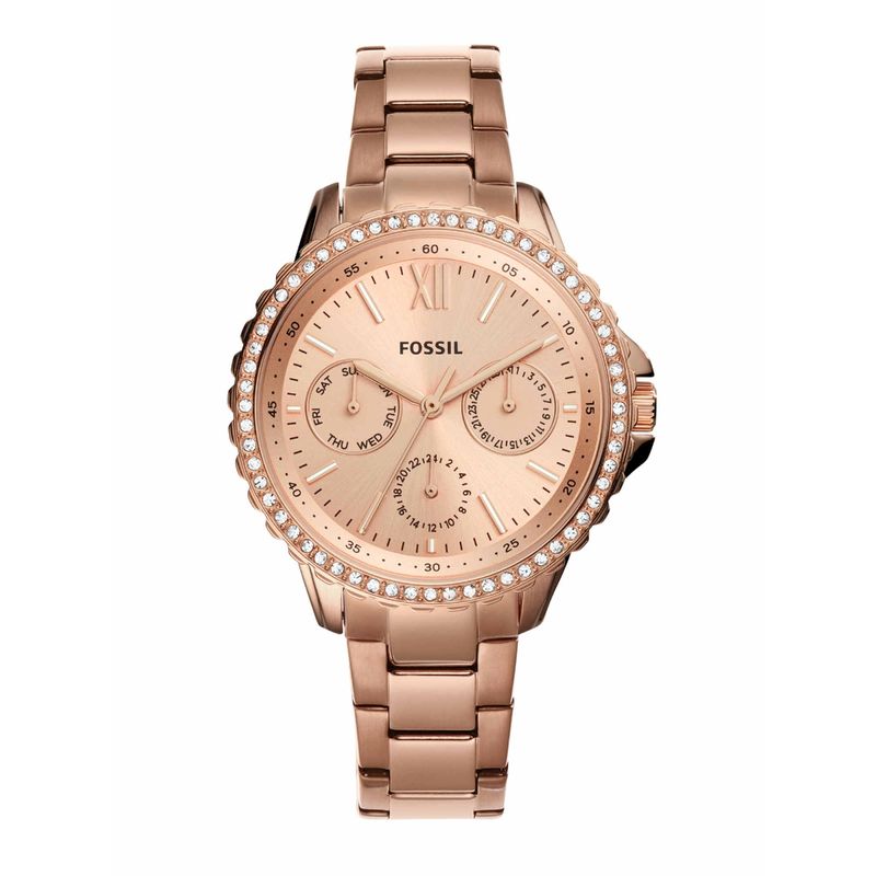 Buy Fossil Izzy Rose Gold Strap Casual Watch Es4782 Online