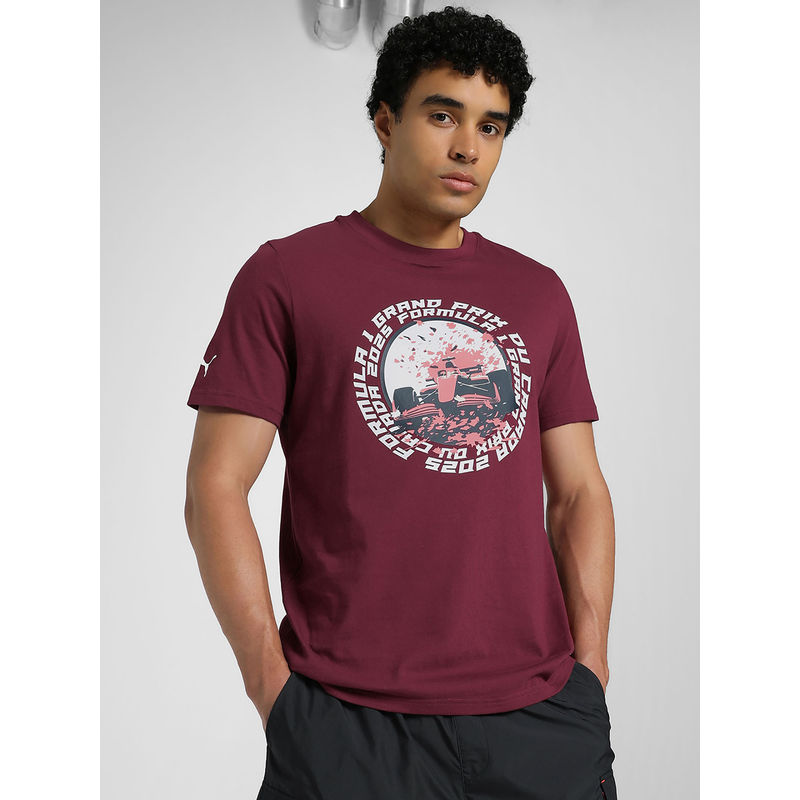 Puma F1 Canada Motorsport Burgundy T-shirt (S)
