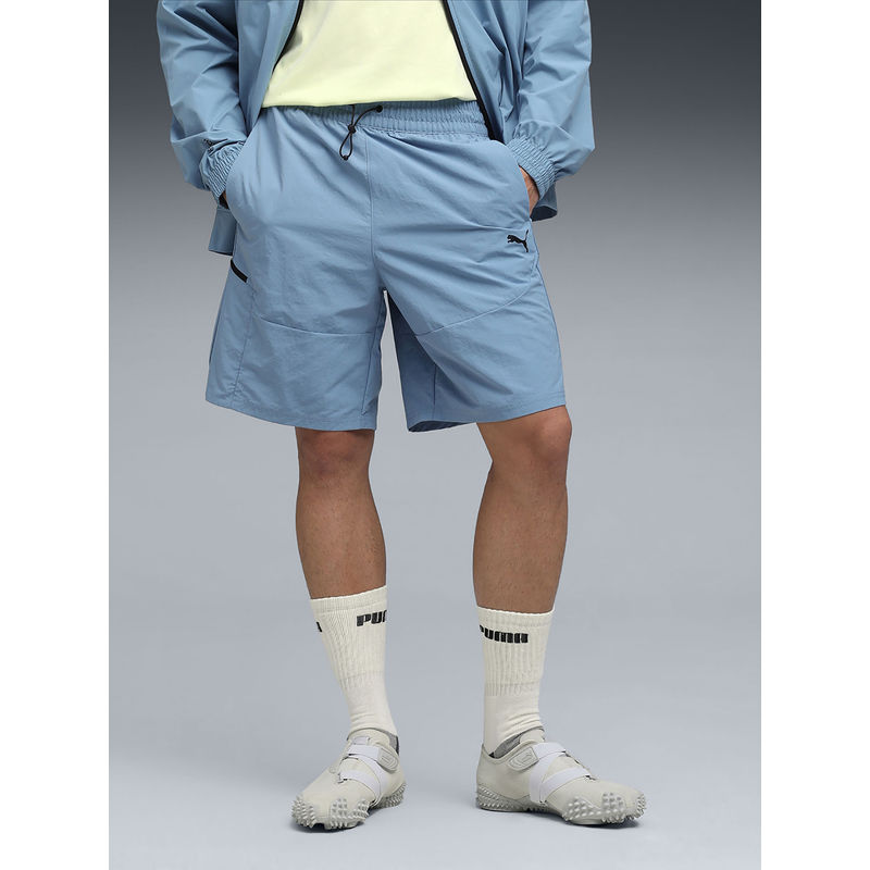 Puma TECH Men Blue Woven Shorts (XS)
