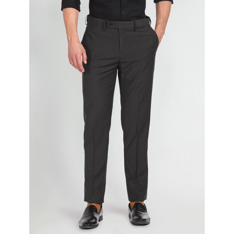 Arrow Solid Twill Charcoal Trouser (34)
