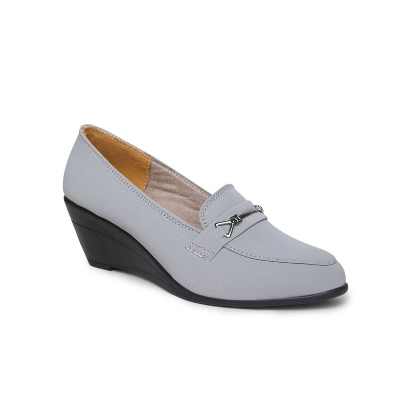VALIOSAA Solid Grey Wedges (EURO 36) (EURO 36)
