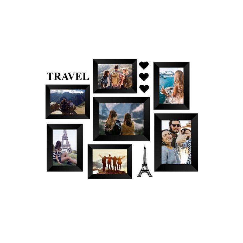 eCraftIndia Memory Wall Collage Photo Frame Set of 7 Photo Frames Buy eCraftIndia Memory Wall