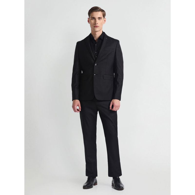 Arrow Tailored Regular Fit Black Three Piece Suit (Set of 3) (40)