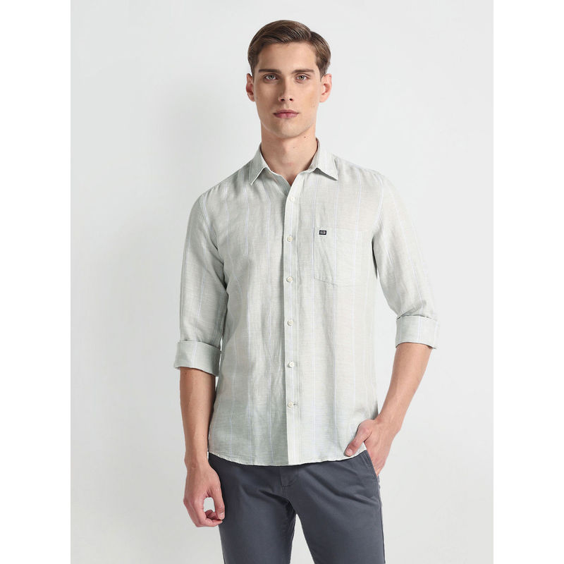 Arrow Sports Linen Slim Fit Casual Shirt (42)