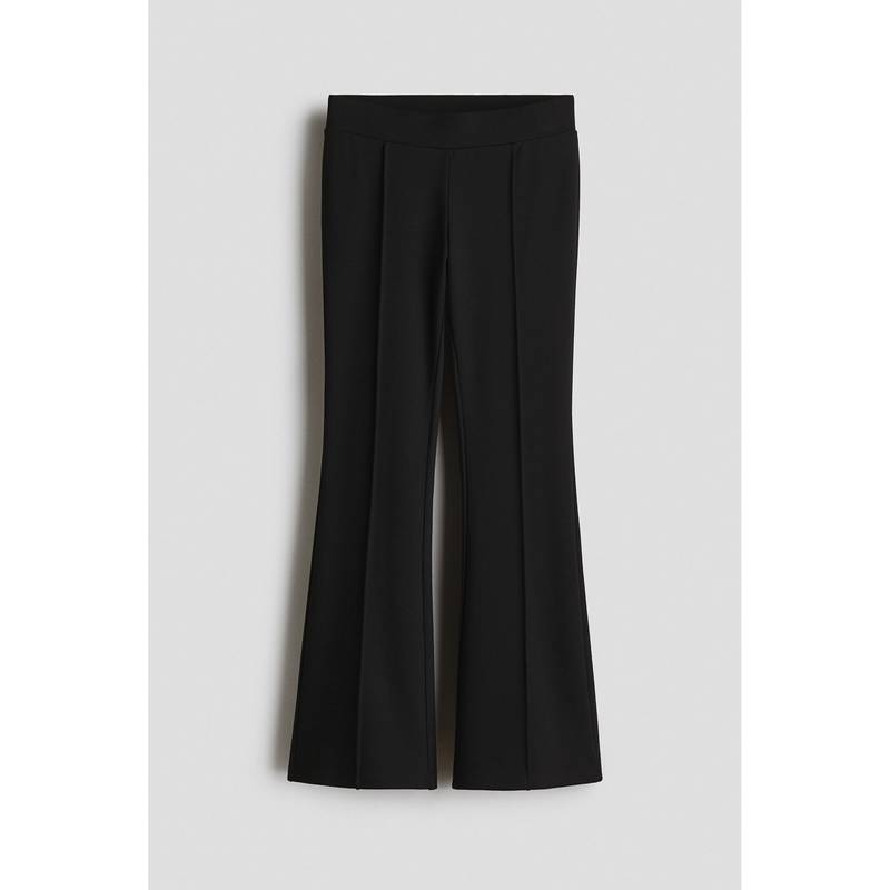 H&M Girls Black Flared Viscose-Blend Leggings (8-9 Years)