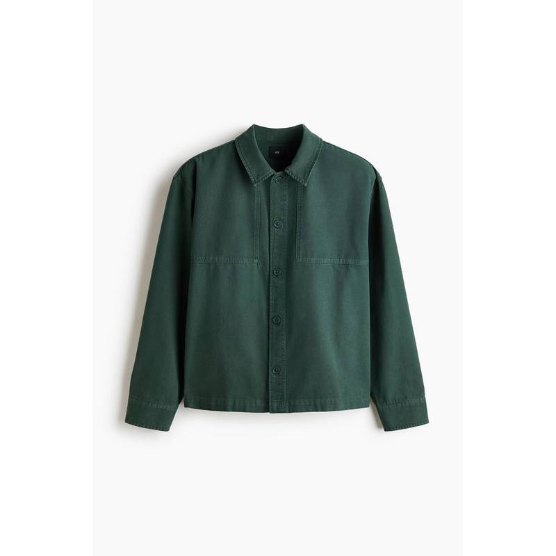 H&M Men Green Overshirt - Image 1