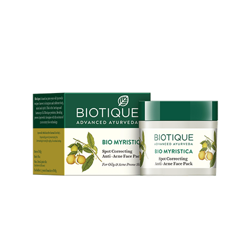 Biotique Bio Myristica Spot Correcting Anti Acne Face Pack Buy
