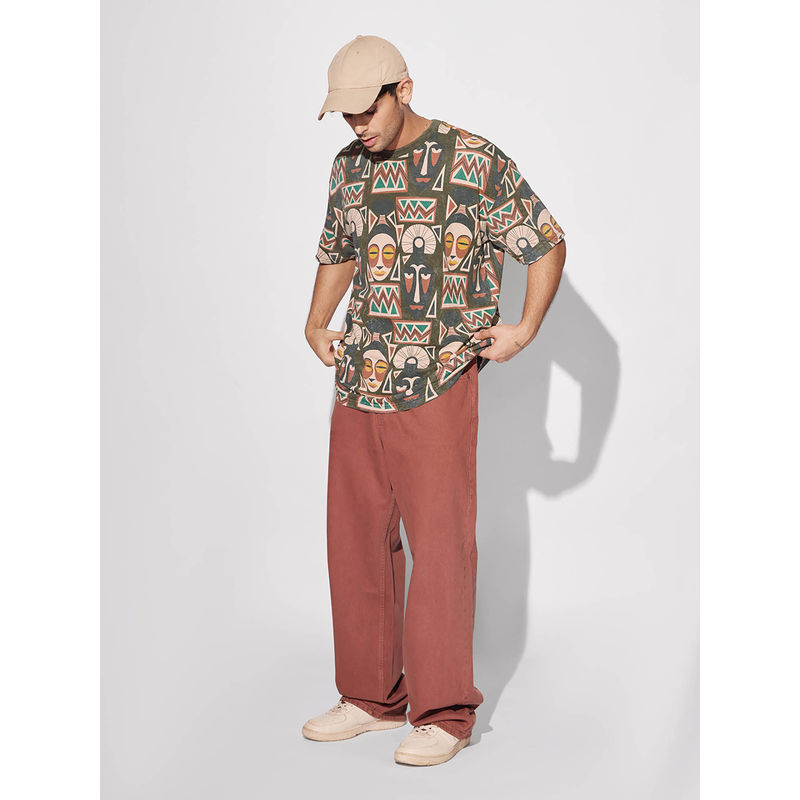 The Souled Store Tss Originals In Spirit Oversized T-Shirt (L)