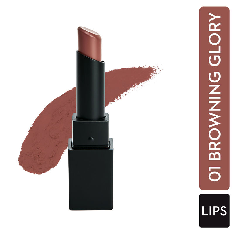 Sugar Longwear Lipstick- 01 Browning Glory (Caramel Nude)