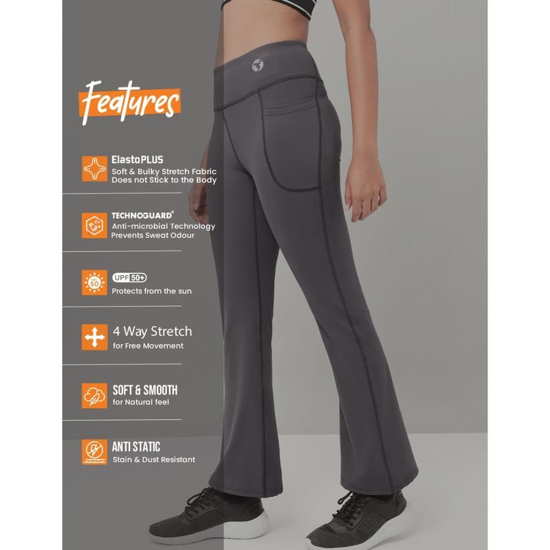 Technosport Green Solid Slim Fit Trackpant (S)