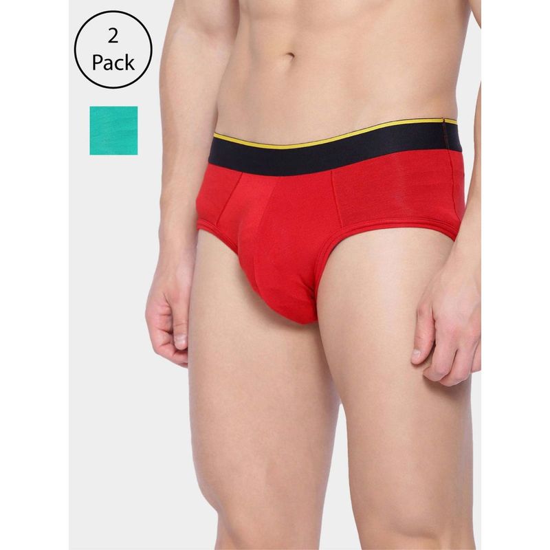 Bummer Ski Patrol + After 8 Micro Modal Brief - Pack Of 2 For Men - Multi-Color (XXL)