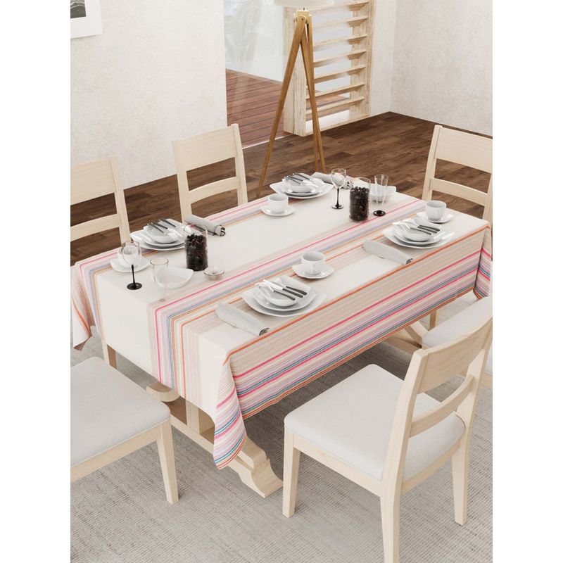 Urban Space Water & Stain Resistant Table Cover Anti-Skid Multi-Color (6 Seater) (6 Seater)