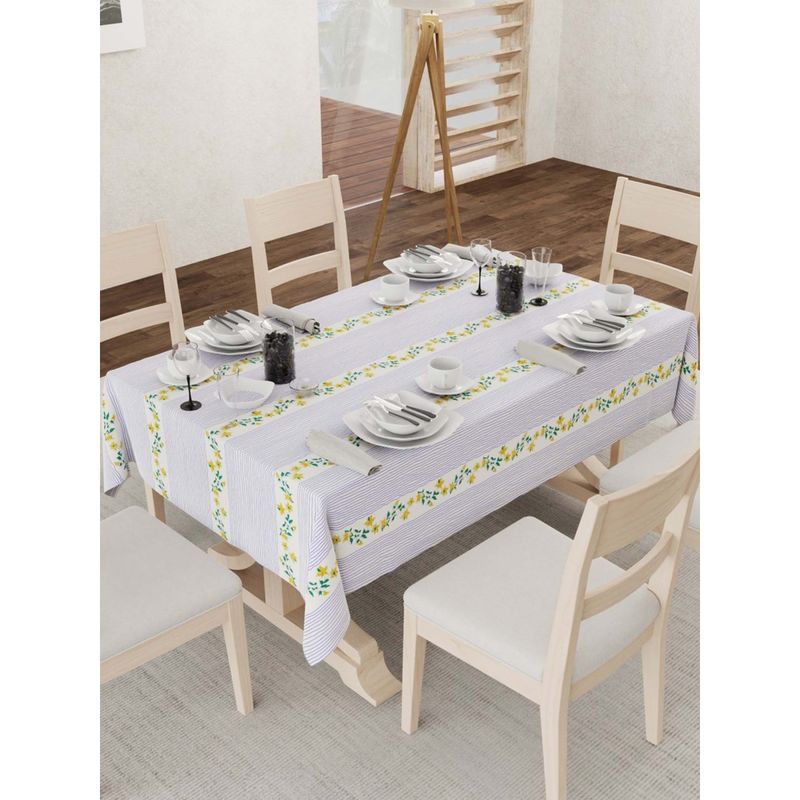 Urban Space Water & Stain Resistant Table Cover Anti-Skid Grey (4 Seater) (4 Seater)