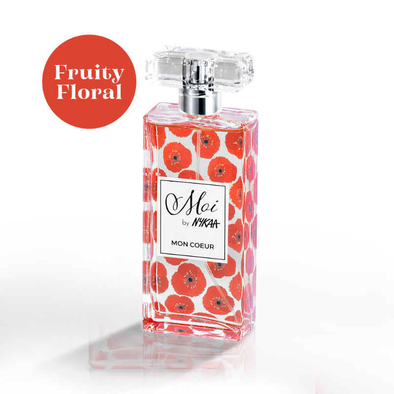 Mon Coeur Fruity Floral Perfume With Berries & Ambery Rose For Women, Vanilla, Musk - Long Lasting