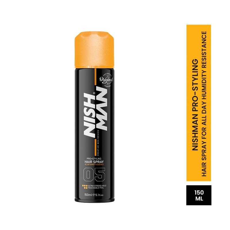 NishMan Pro Styling Hair Spray for Ultra Strong Hold