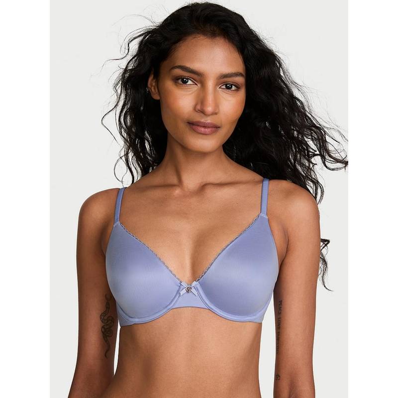 Victoria's Secret Purple Invisible Lift Unlined Smooth Demi Bra (32B)