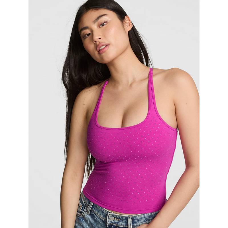 Victoria's Secret Pink All-Day Cotton Square-Neck Bra (XS)