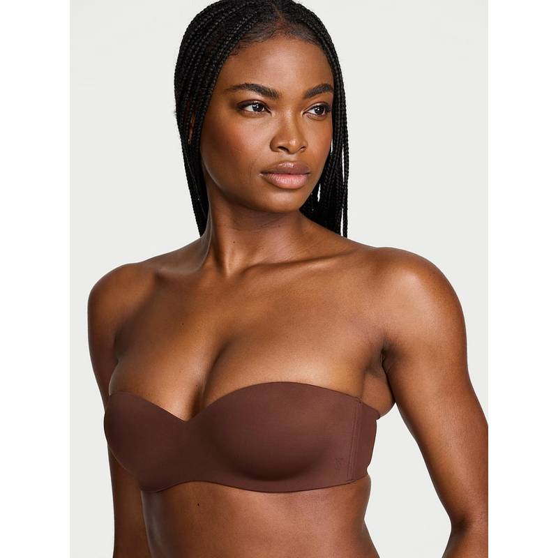 Victoria's Secret Brown Lightly Lined Sweetheart Strapless Bra (34DDD)