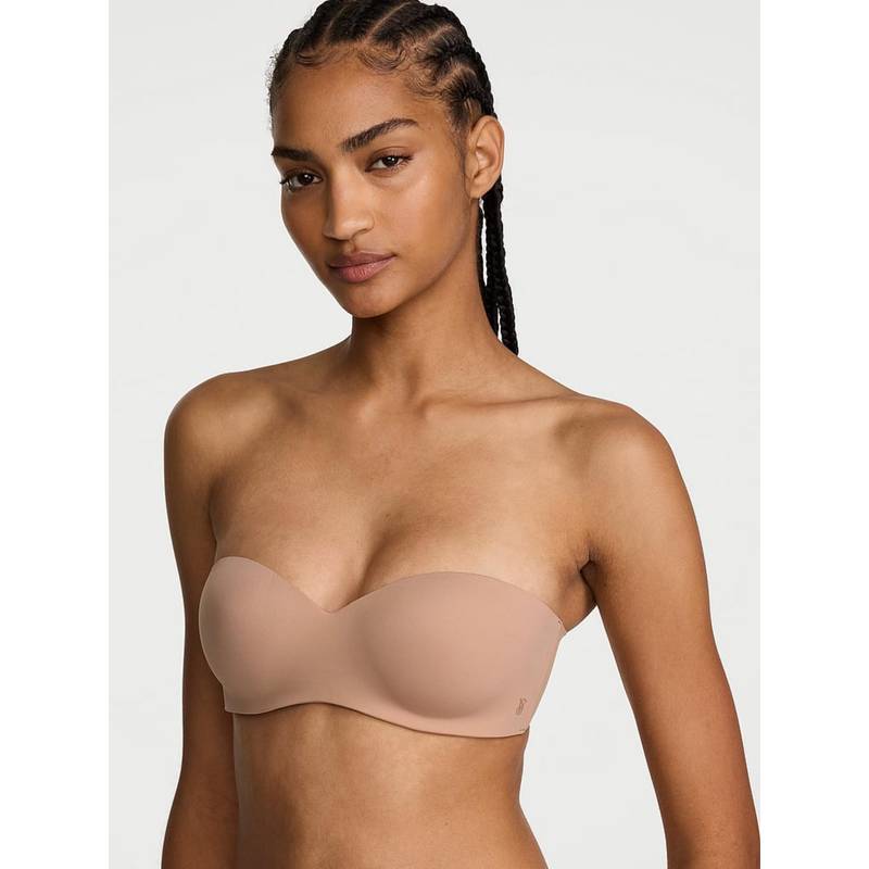 Victoria's Secret Beige Lightly Lined Sweetheart Strapless Bra (38C)