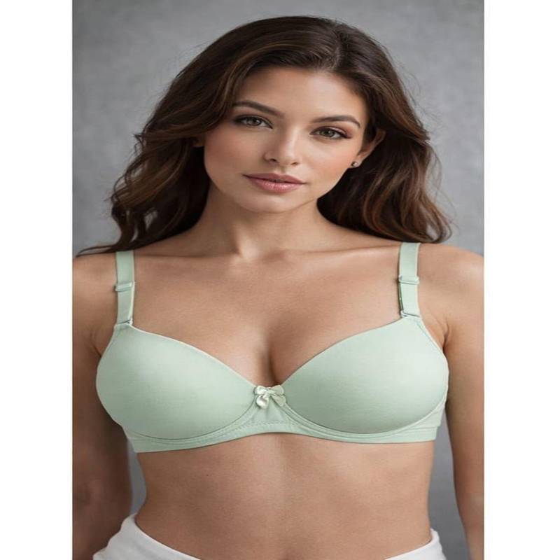 Mod & Shy Women White Lightly Padded Long Line Bralette Bra (32B)