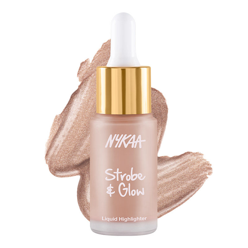in a bottle of glass best for bridal makeup Nykaa Strobe & Glow Liquid Highlighter