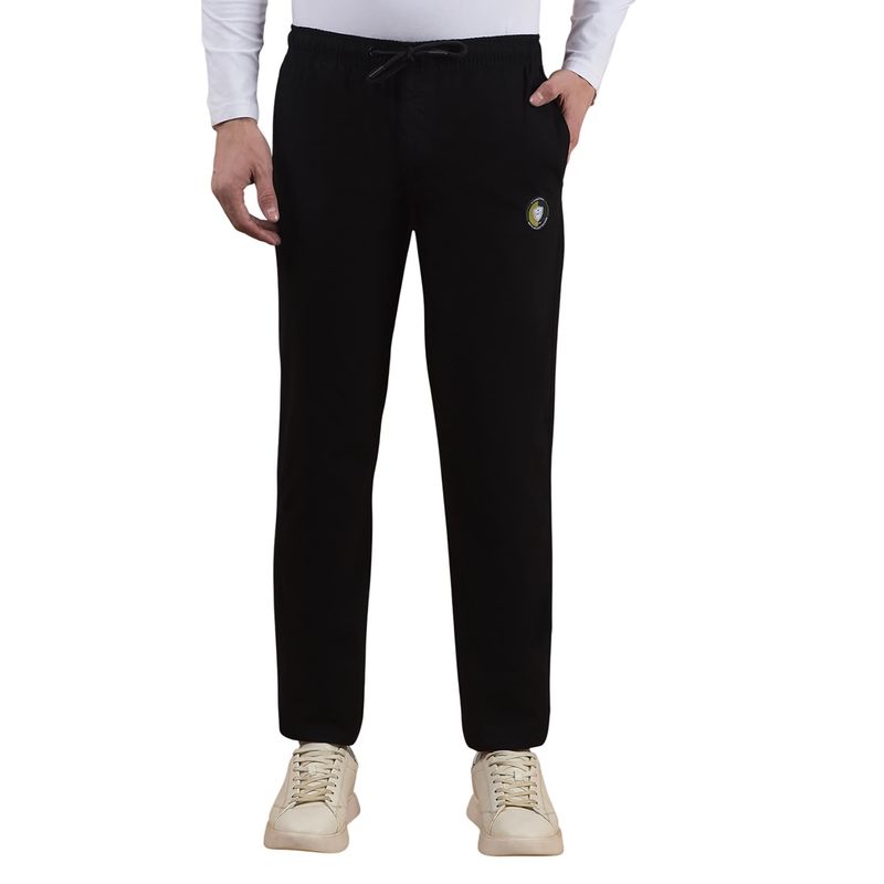 Cantabil Men Black Solid Trackpant (M)