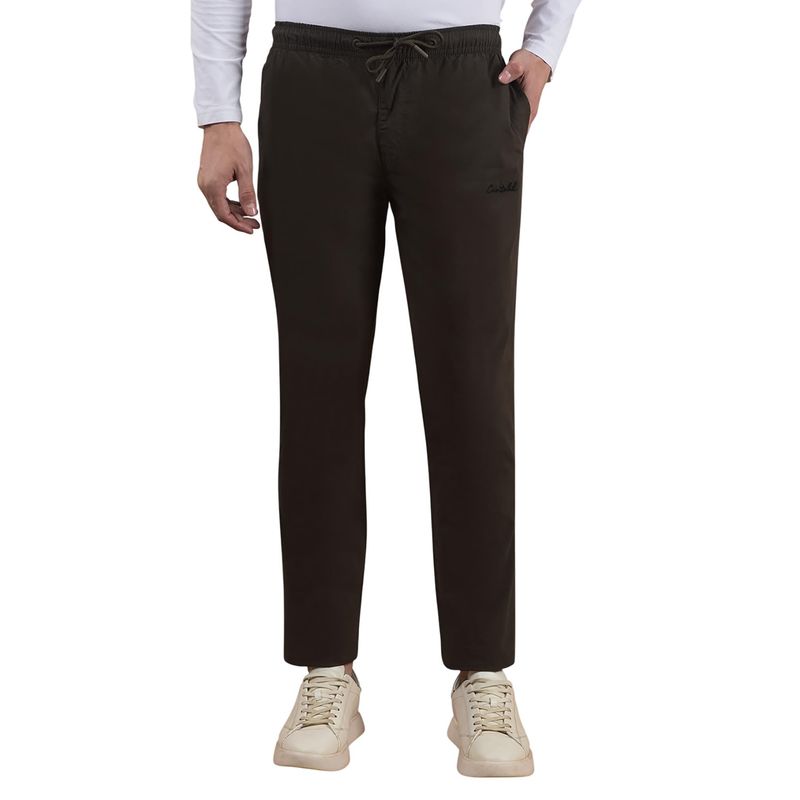 Cantabil Men Olive Solid Trackpant (XL)