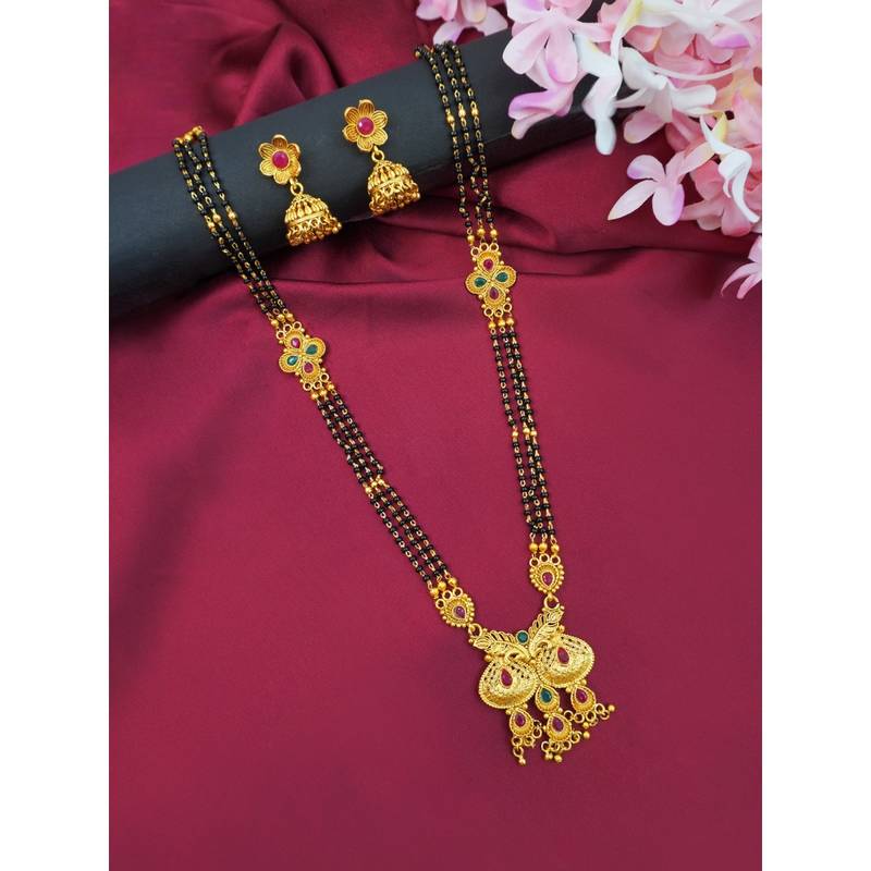 Buy Niscka Traditional 24K Gold Plated Mangalsutra Set Online