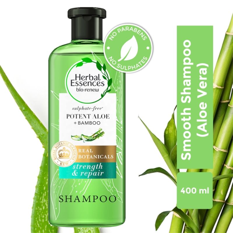 Buy Herbal Essences Aloe & Bamboo Shampoo For Soft Smooth Hair, NoSulphates, Paraben and
