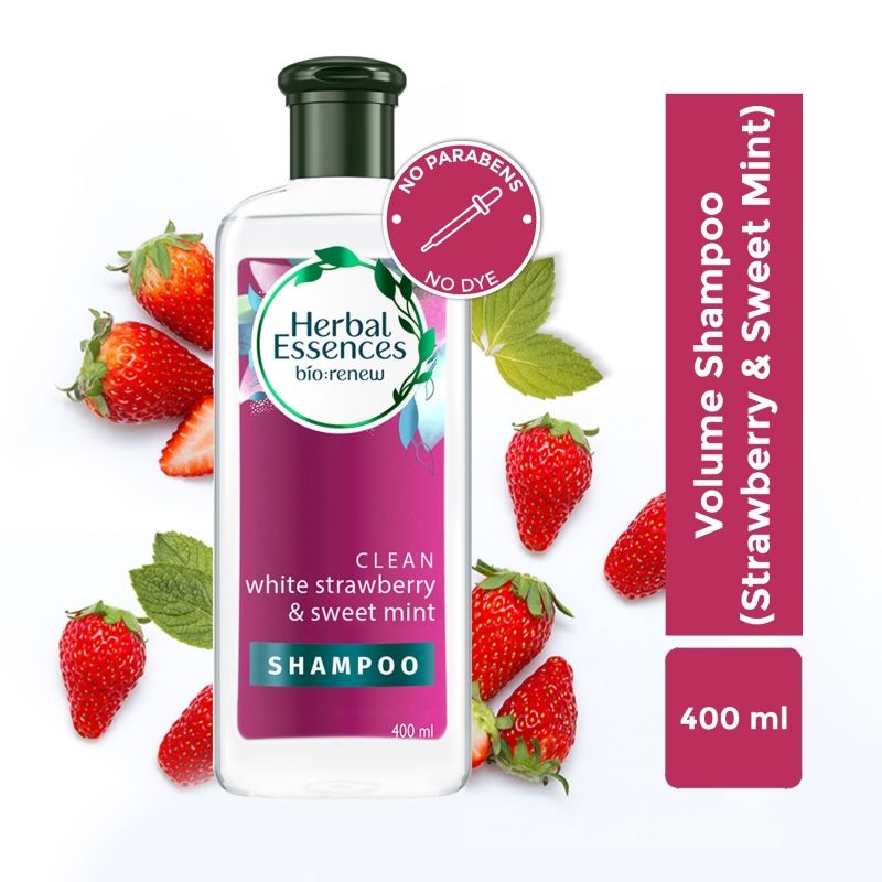 Herbal Essences White Strawberry And Sweet Mint Shampoo For Volume - No Parabens- No Colourants