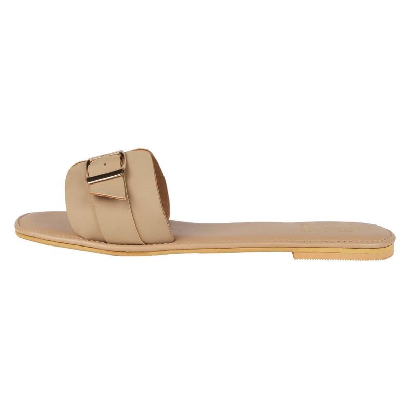 Nude sales flat slides
