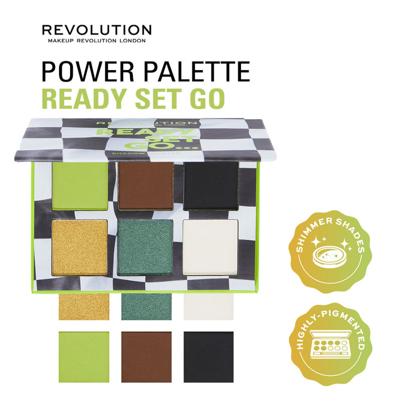 Makeup Revolution Power Eyeshadow Palette Ready Set Go