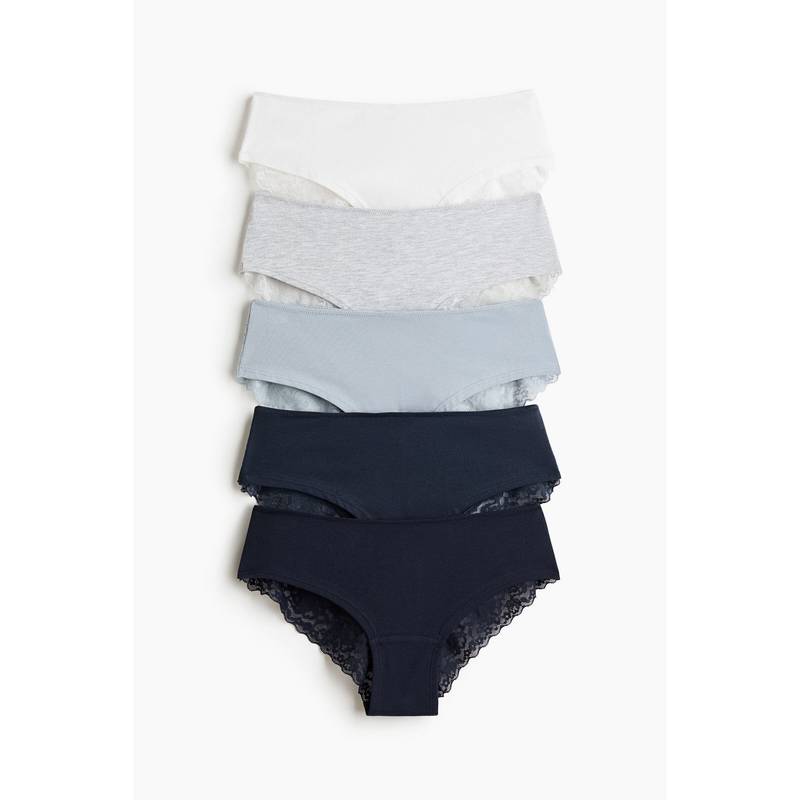 H&M Women Multi-Color 5-Pack Hipster Briefs (XS)