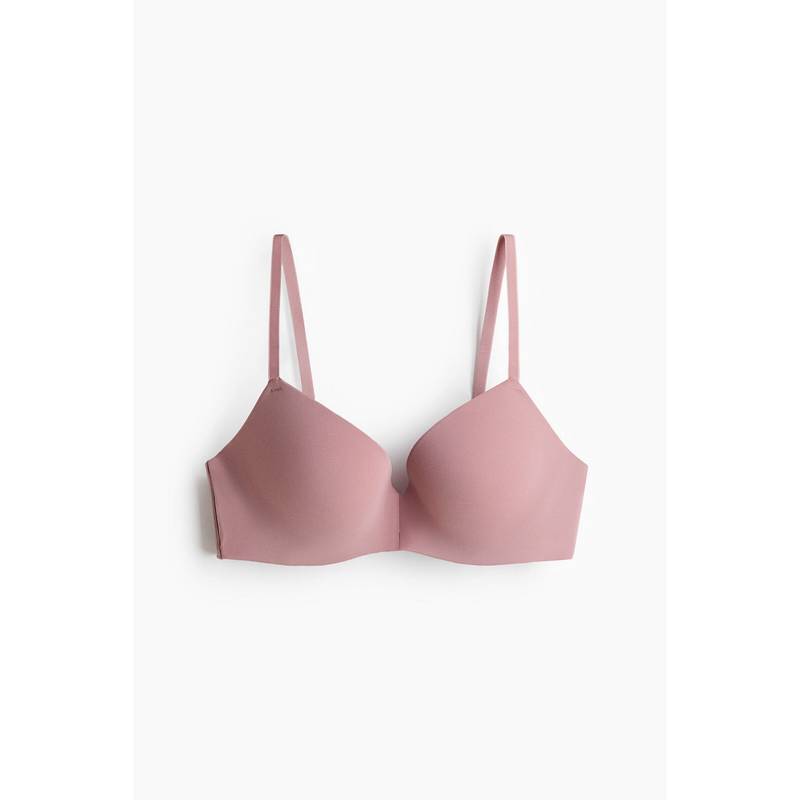 H&M Women Pink Microfibre Push-Up Bra (34B)