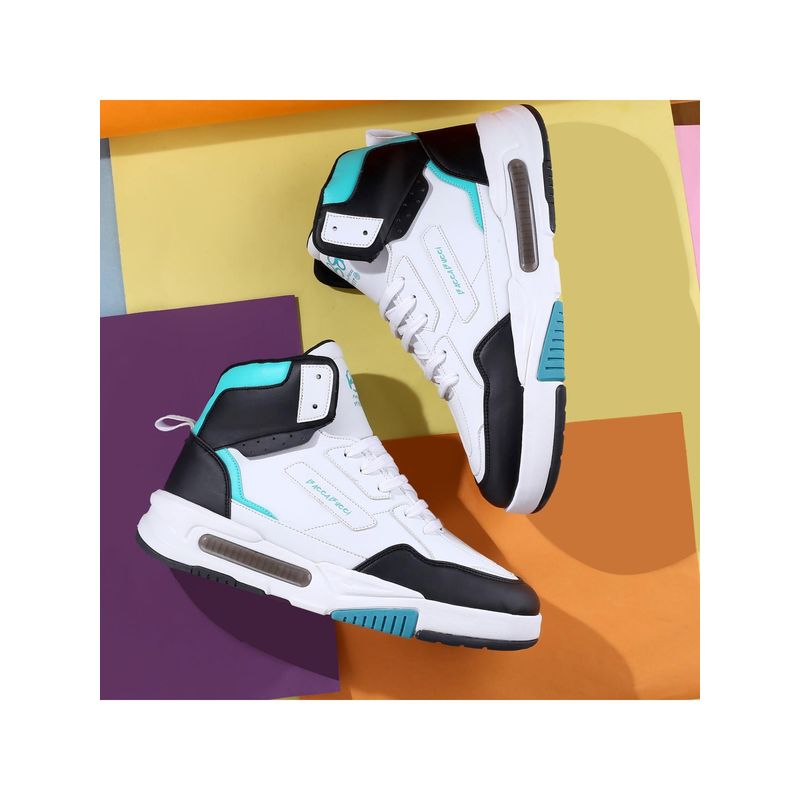 Bacca Bucci Multi-Color Vengeance Korean Style High Top Streetwear Sneakers for Men (UK 9)