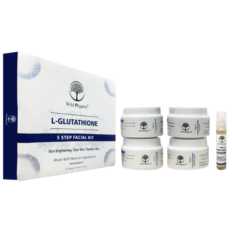 Buy Wild Organic L Glutathione Facial Kit for Brightening and Glowing Skin Online Buy Wild Organic L Glutathione Facial Kit for Brightening and Glowing Skin Online