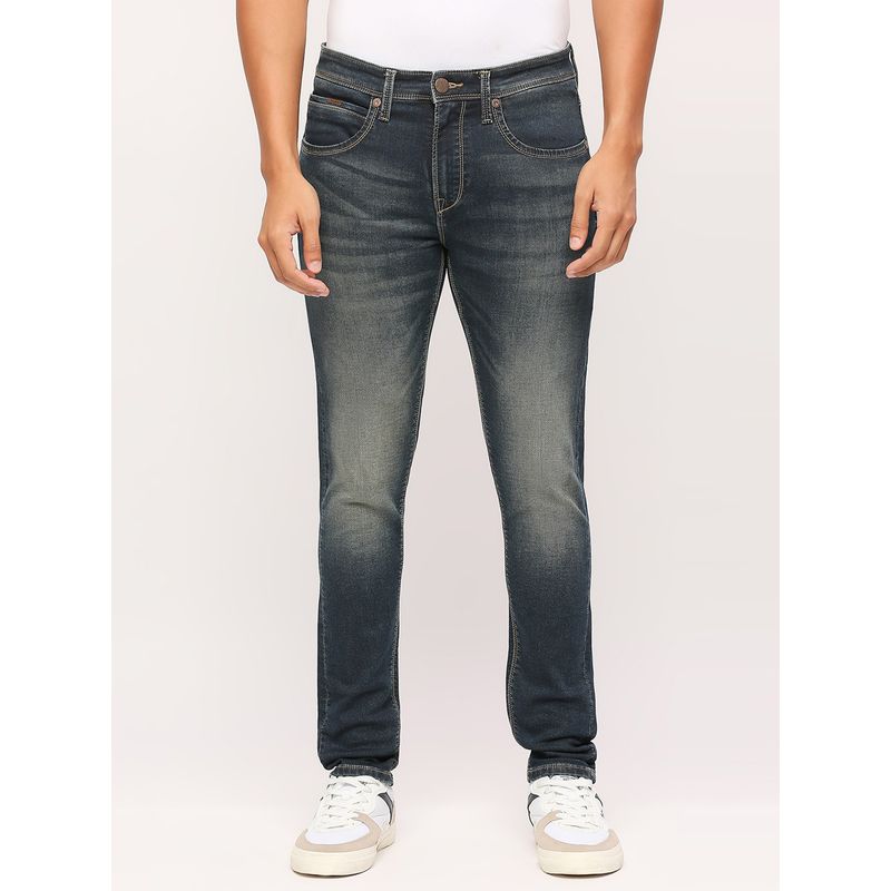 Pepe Jeans Chinox Dark Blue Mid Rise Skinny Jeans (38)