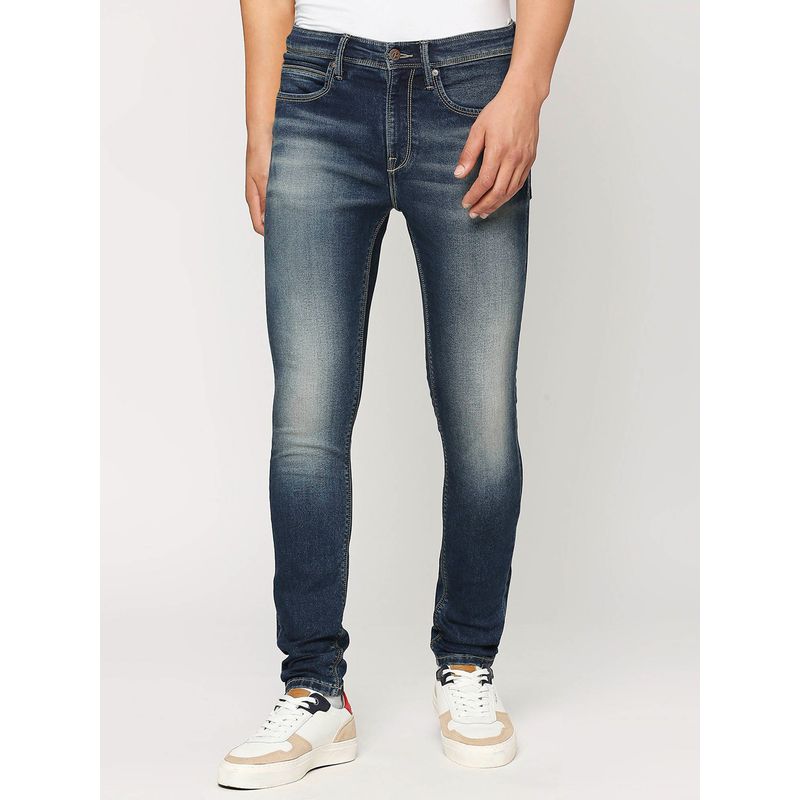 Pepe Jeans Chinox Dark Blue Mid Rise Skinny Jeans (36)