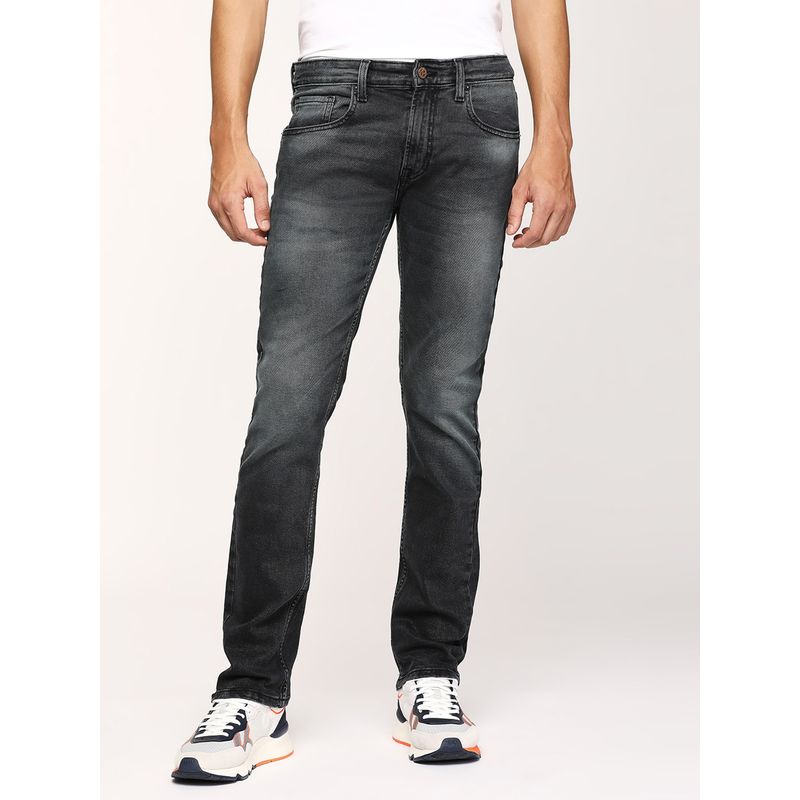 Pepe Jeans Vapour Grey Mid Rise Slim Fit Jeans (30)