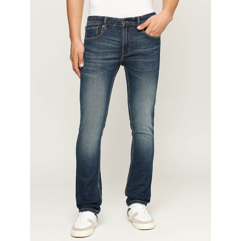 Pepe Jeans Vapour Blue Mid Rise Slim Fit Jeans (30)