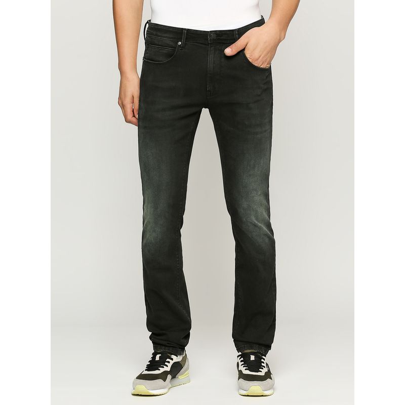 Pepe Jeans Vapour Black Mid Rise Slim Fit Jeans (30)