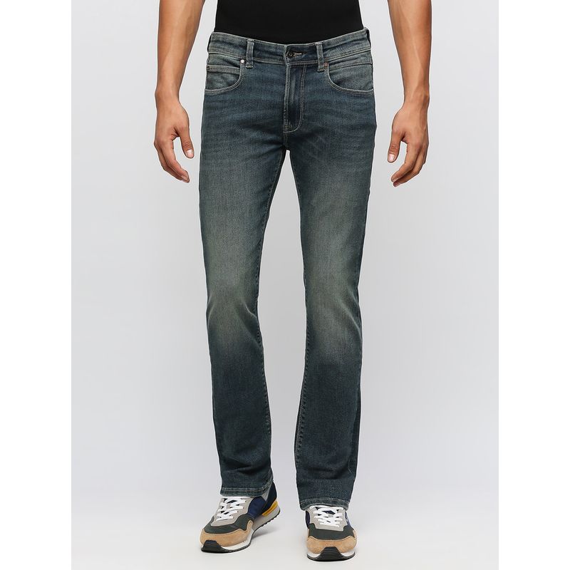 Pepe Jeans Vapour Dark Blue Mid Rise Slim Fit Jeans (30)