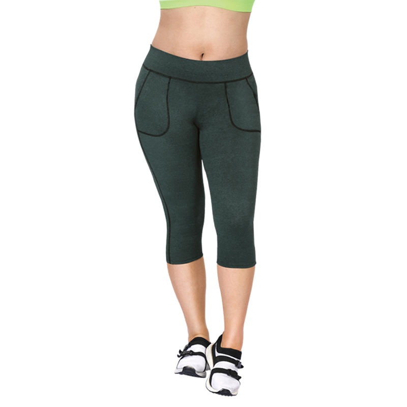 Dermawear CP-901 Regular Fit Capri - Green (XL)