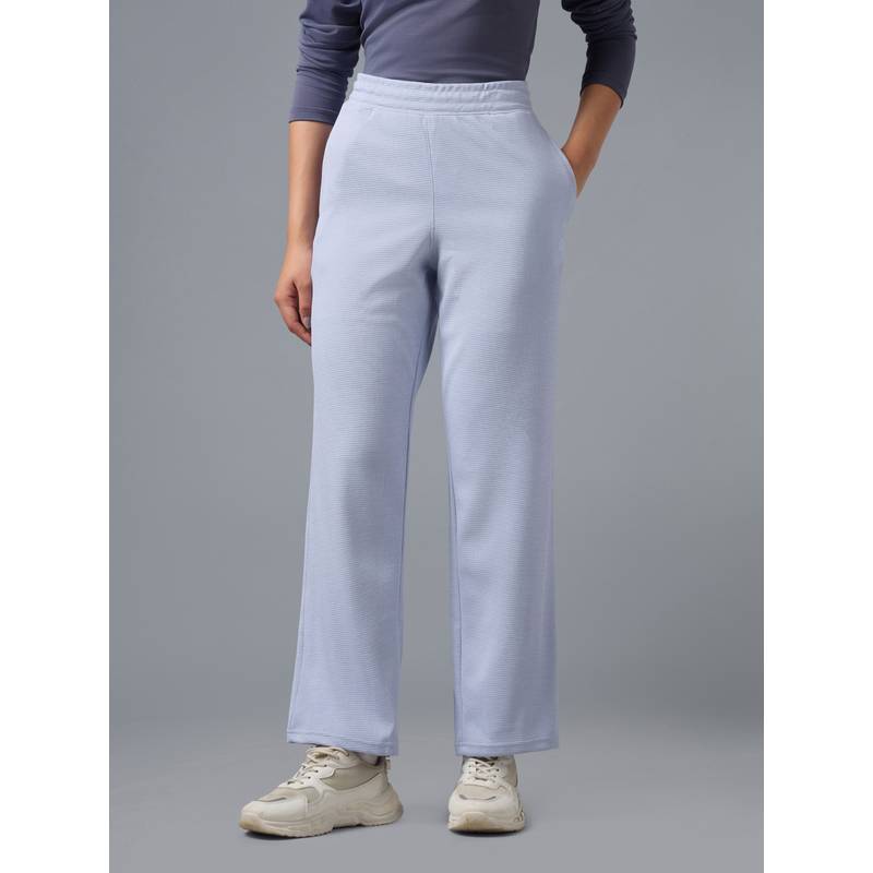 Technosport Women Relaxed Fit Cubic Melange Trackpants With Double Cool (S)